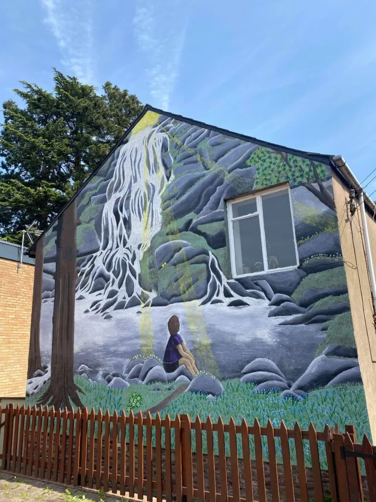 Public art murals can be a more permanent fixture on your local village community hall, community garden or a business